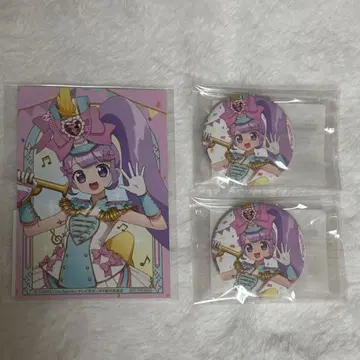 프리파라 마루쿠지 논 캔뱃지 브로마이드 유메 와쿠 마칭 코디