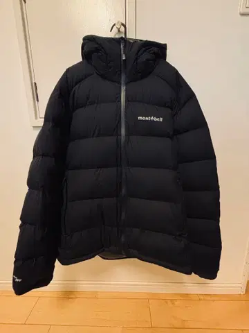 몽벨 파마로스트 라이트 다운 후드티 블랙 L