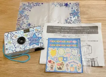 만화 나카요시 별 패턴 인스턴트 카메라 커버 스티커 포함