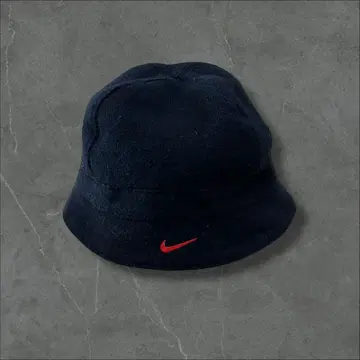 00s NIKE 리버서블 버킷 햇 자수 로고