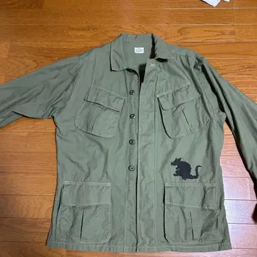 올리브 그린 밀리터리 자켓 L