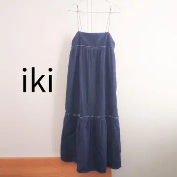 iki 데님 티어드 원피스