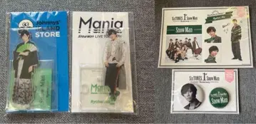 SnowMan 아베 료헤이 캔뱃지 스티커 아크릴 스탠드 세트