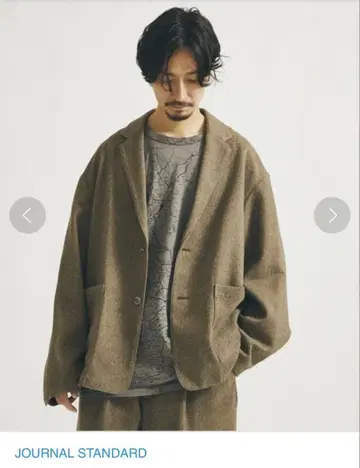 JOURNAL STANDARD 오버 사이즈 폴리 트위드 셋업