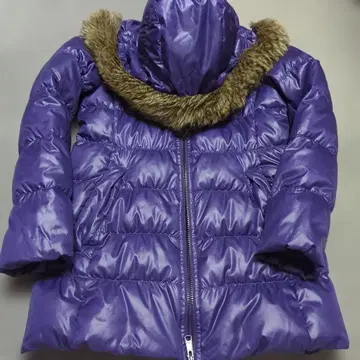 [ 새상품급 ] UNIQLO 보라색 다운 자켓 후드 부착