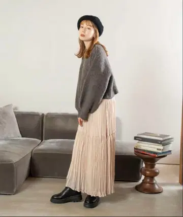 hinari 빈티지 새틴 와셔 스커트 S 사이즈