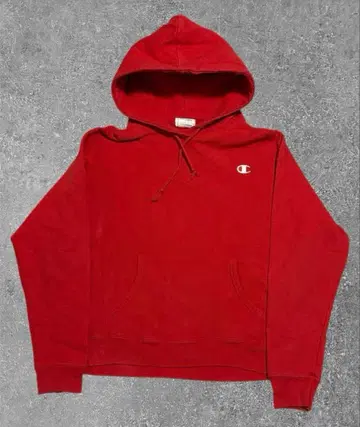 챔피온 리버스 위브 빨간색 후드티 일본 2XL
