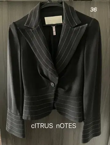 (하자품) cITRUS nOTES 테일러드 자켓 [36] 블랙
