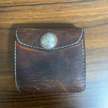 Samurai Craft 가죽제 다크 브라운 접이식 지갑