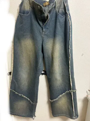 Makes Style 프린지 데님 팬츠 M 사이즈