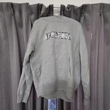 APPLEBUM 그레이 후드 부착 후드티 M