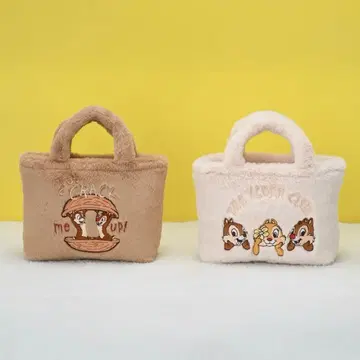 칩&데일&클라리스 플래티넘 잡화 복슬복슬 백 전 2종 세트