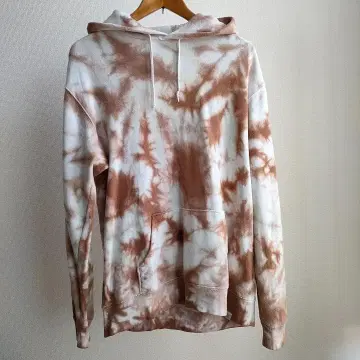 히나타자카46 DASADA 타이 다이 후드티 브라운