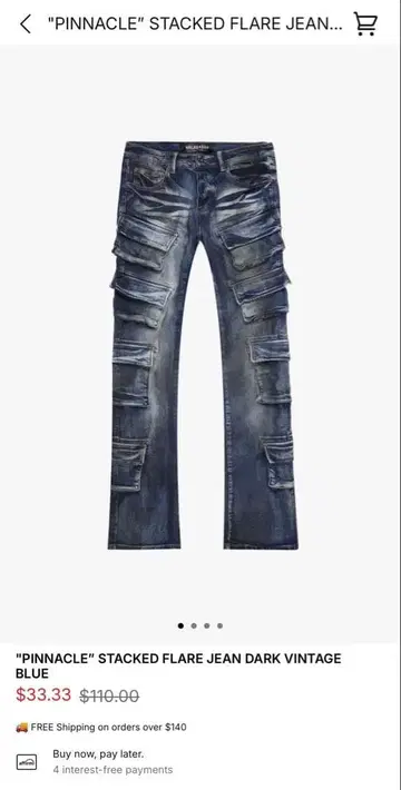 VALABASAS 피나클 스택드 플레어 진 36