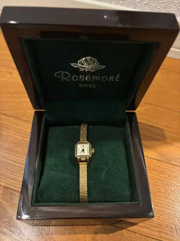 Rosemont 골드 메쉬 아날로그 손목시계