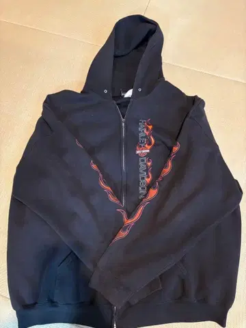 Harley-Davidson 집업 후드티 XXL 블랙