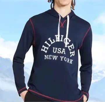 새상품 Tommy Hilfiger 타미힐피거 로고 후드티