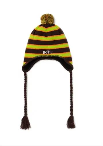 BoTT 스트라이프 폼폼 니트 모자
