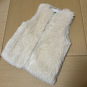 Kastane 아이보리 퍼 베스트