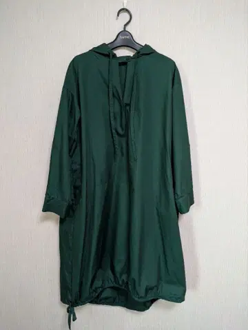 mizuiroind 후드 후드티 셔츠 원피스 그린