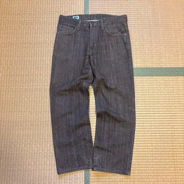 EDWIN 브라운 스트레이트 데님