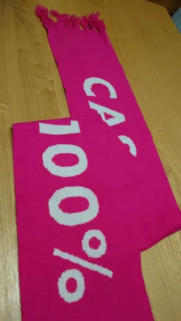 CUNE 100% 캐시미어 머플러 핑크