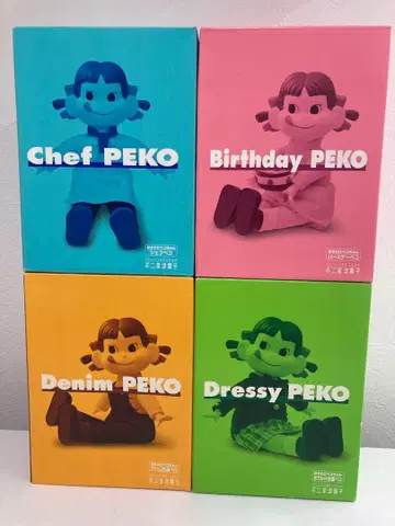 [ 미개봉품 ] 앉은 페코짱 피규어 세트 4종 세트