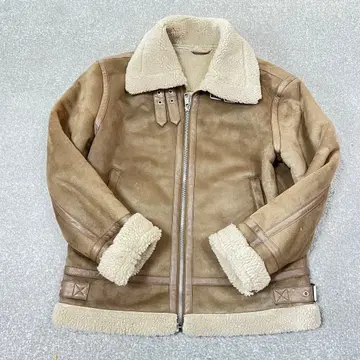 ZARA 페이크 무스탕 보아 자켓 카멜 40 US M 사이즈 상당