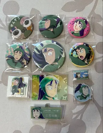 닌타마 타치바나 센조 캔뱃지 세가 SEGA 럭키 쿠지 아크릴 네임 배지