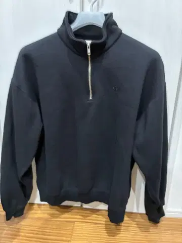 Champion 블랙 하프 지퍼 트레이닝복 M