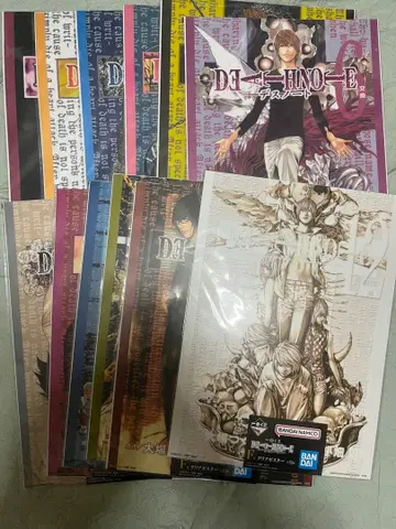 데스노트 DEATH NOTE 제일복권 F상 클리어 포스터 컴플리트 세트