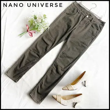 nano universe 나노 유니버스 스키니 팬츠 스트레치 카키