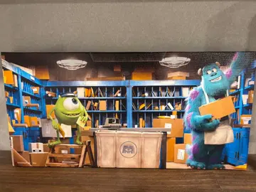 PIXAR happy 복권 G상 몬스터 주식회사 캔버스 보드