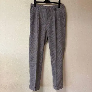 Black&White 블랙 앤 화이트 체크 무늬 슬랙스 골프