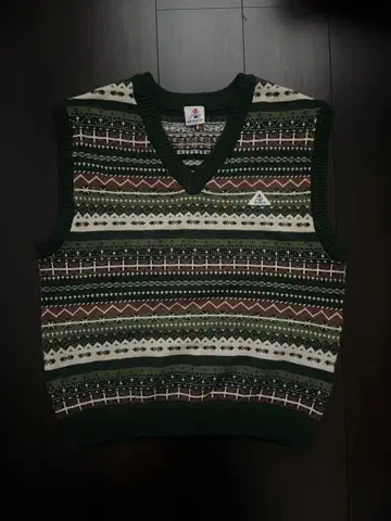 GEVACO 게바코 노르딕 무늬 니트 베스트