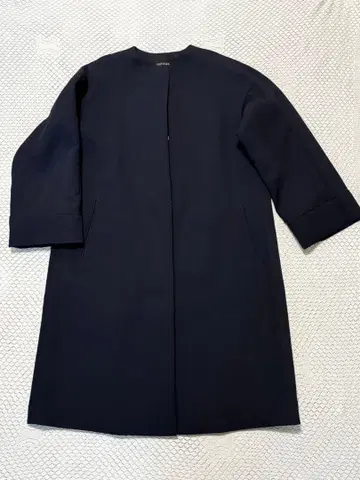 언타이틀 노카라 코트 네이비 L 사이즈
