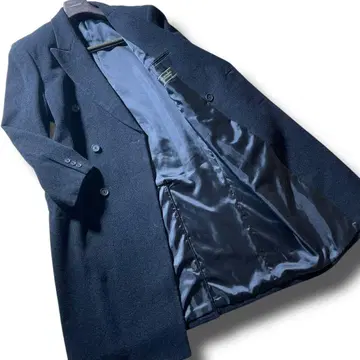 캐시미어 체스터 코트 롱 기장 115cm 맥시 길이 자켓 더블