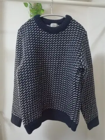 L.L.Bean 바즈 아이 스웨터 남성용 S 네이비