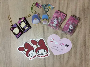 산리오 캐릭터 키링 6개 세트