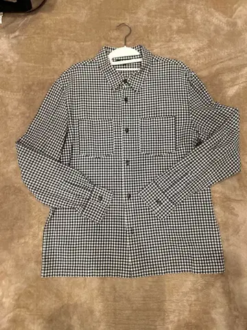 APC 체크 무늬 코튼 셔츠 M