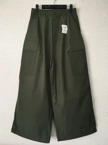 Freak's Store 올리브색 와이드 카고 팬츠