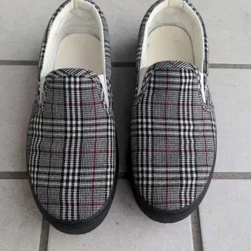 체크 무늬 슬립온 남성용