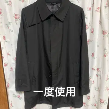 한 번 사용 블랙 스텐카라 코트
