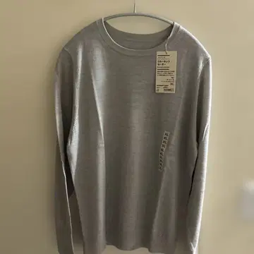 MUJI 메리노울 크루넥 스웨터 XL
