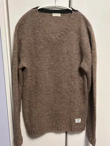 nano universe 브라운 V넥 스웨터 42