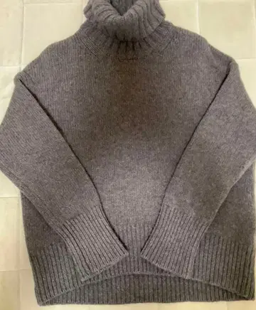 갤러리 바이 파일 울 터틀넥 니트