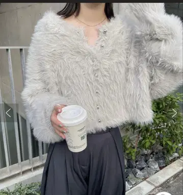 mystic (미스틱) mline 페더 니트 가디건