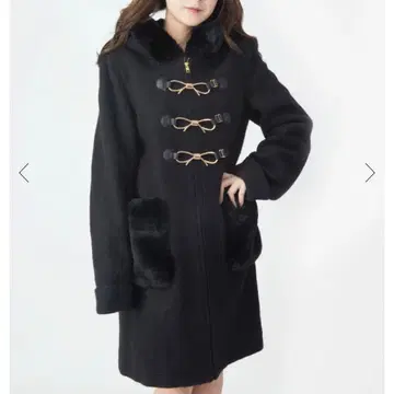 AnkRouge 앙크루즈 리본 더플 코트