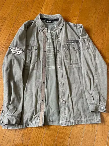 Harley-Davidson 밀리터리 자켓 그레이