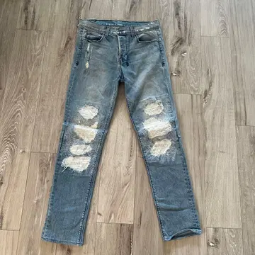 론 헤르만 구매 데미지 가공 데님 팬츠